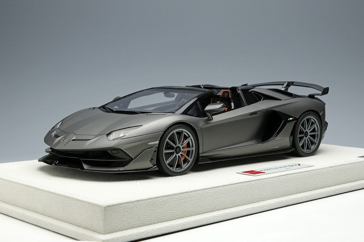 EIDOLON EML028E 1/18 Lamborghini Aventador SVJ Roadster Grigio Titan Resin Car