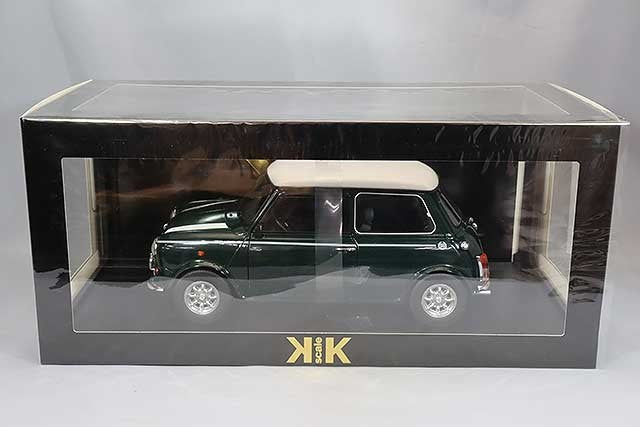 KK Scale KKDC120051L 1/12 Mini Cooper 1990 Dark Green LHD Diecast