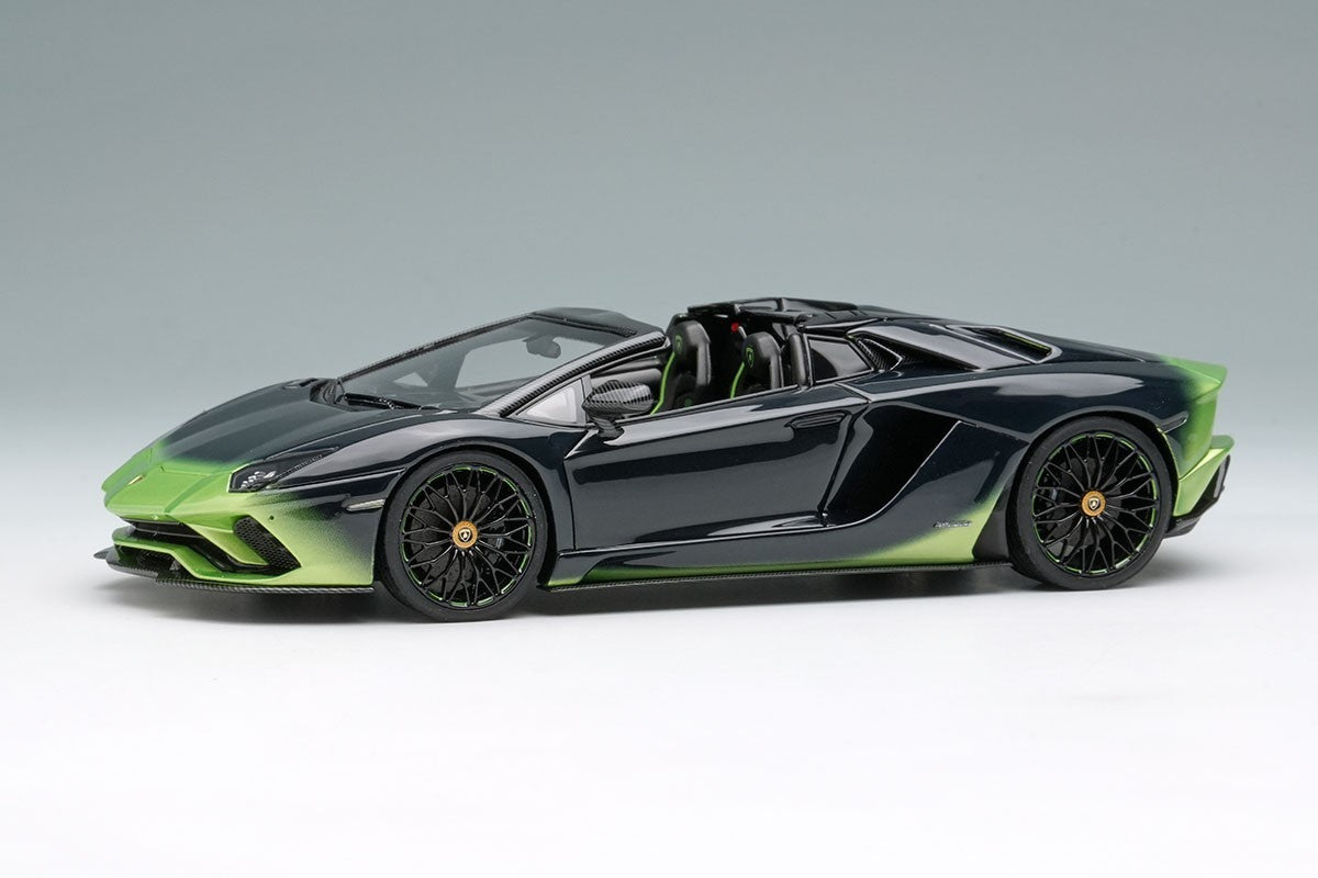 EIDOLON EM767D 1/43 Lamborghini Aventador S 2018 Green Resin Limited 100pcs