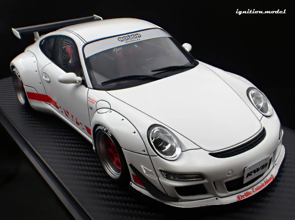 Ignition Model IG3254 1/18 RWB Porsche 911 997 GT3 Rauh-Welt White Resin