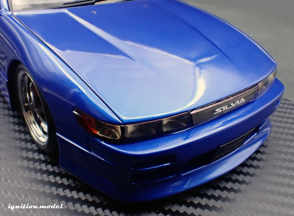 Ignition Model IG3587 1/18 Vertex S13 Silvia Blue Metallic TE37 Wheels