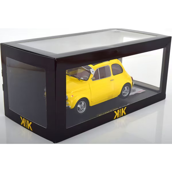 KK Scale KKDC120064 1/12 Fiat 500 F Custom 1968 Yellow [Die-cast Mini Car]