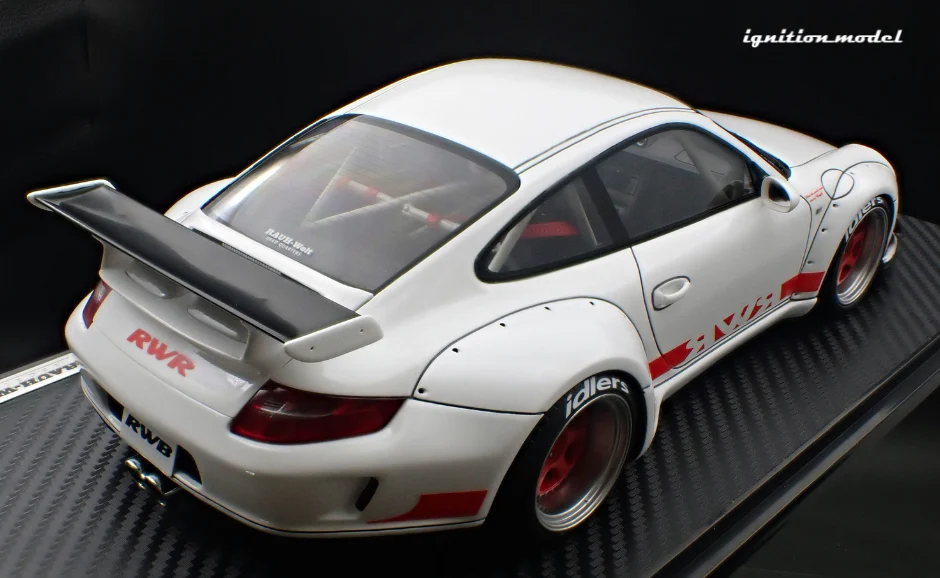 Ignition Model IG3254 1/18 RWB Porsche 911 997 GT3 Rauh-Welt White Resin