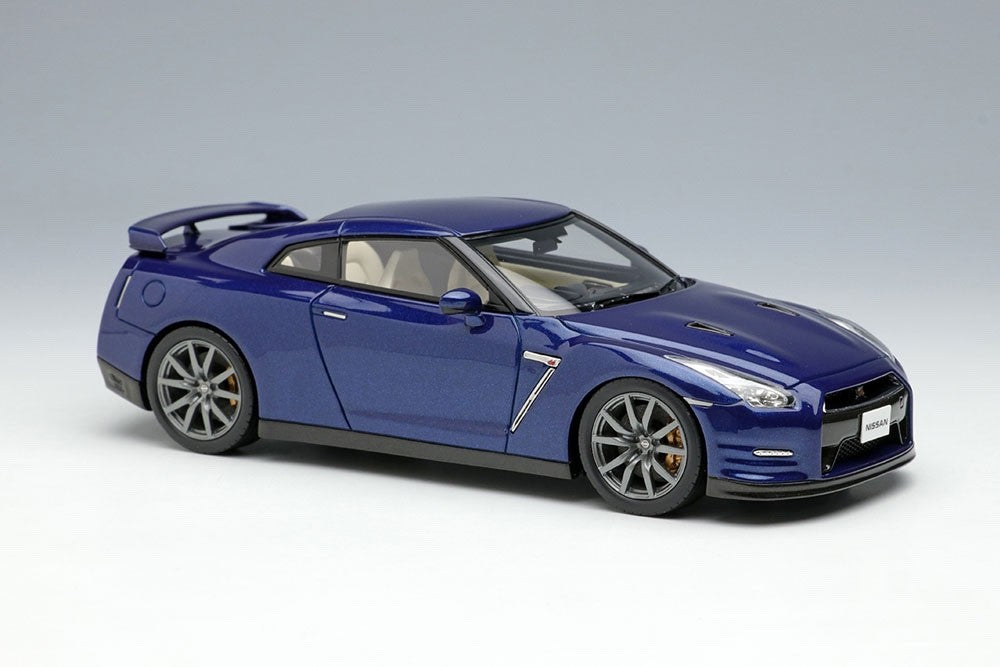EIDOLON EM414D 1/43 Nissan GT-R R35 2014 Premium Edition Aurora Flare Blue Pearl