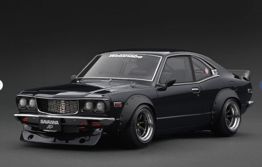 Ignition Model IG3728 1/18 Mazda RX-7 (FD3S) PANDEM Black Resin Car