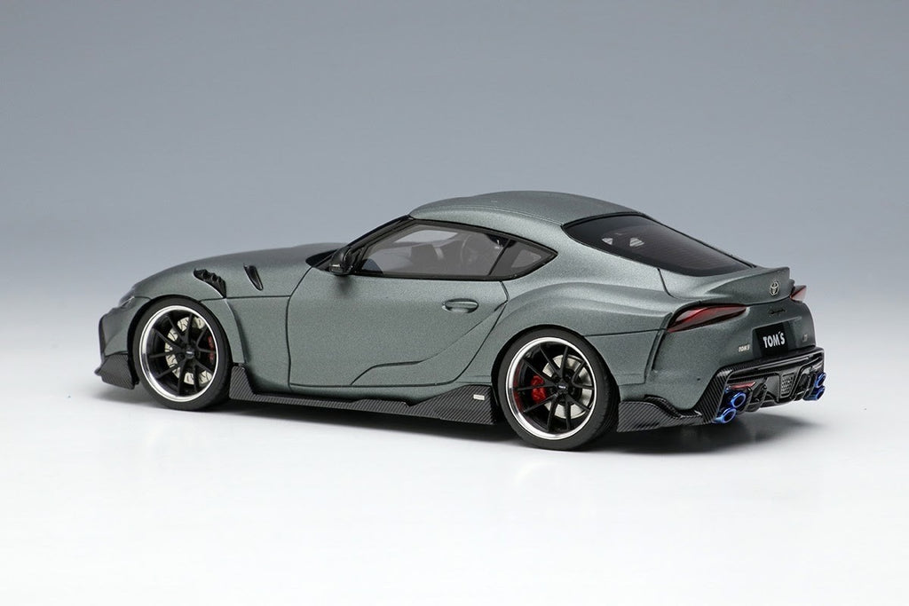 Make Up EIDOLON EM663B 1/43 TOM'S GR Supra Tourer Storm Grey 2022 Edition