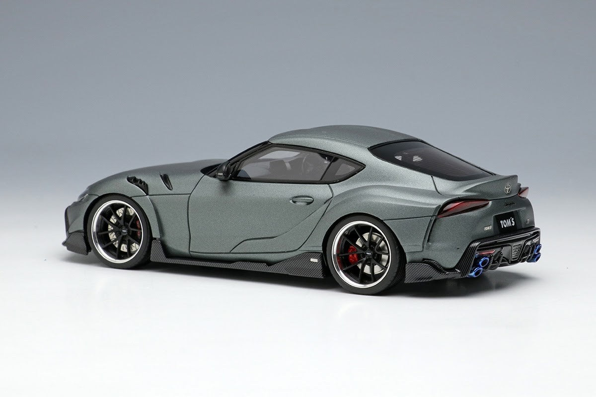 Make Up EIDOLON EM663B 1/43 TOM'S GR Supra Tourer Storm Grey 2022 Edition