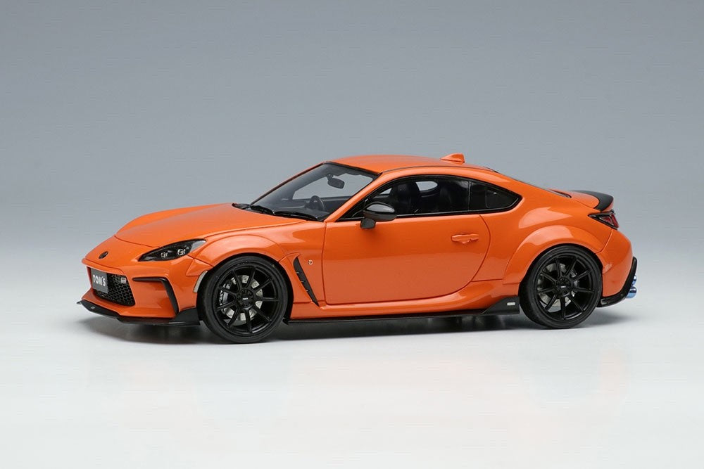 EIDOLON EM725A 1/43 Toyota TOM'S GR86 Wide Body 2022 Orange Resin Ltd 100pcs