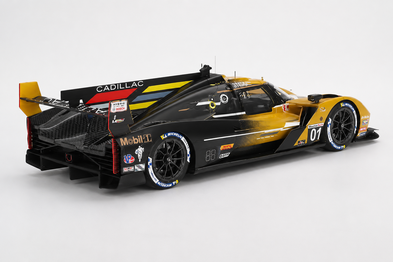 Top Speed TS0605 1/18 Cadillac V-Series.R 2024 Sebring 12H Yellow #01 Ganassi