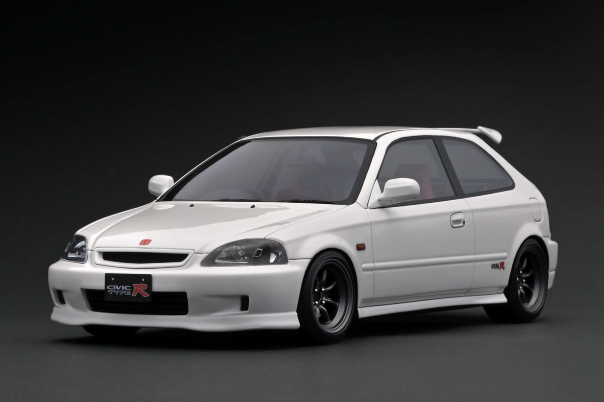 Ignition Model IG3542 1/18 Honda Civic Type R EK9 Watanabe White Resin