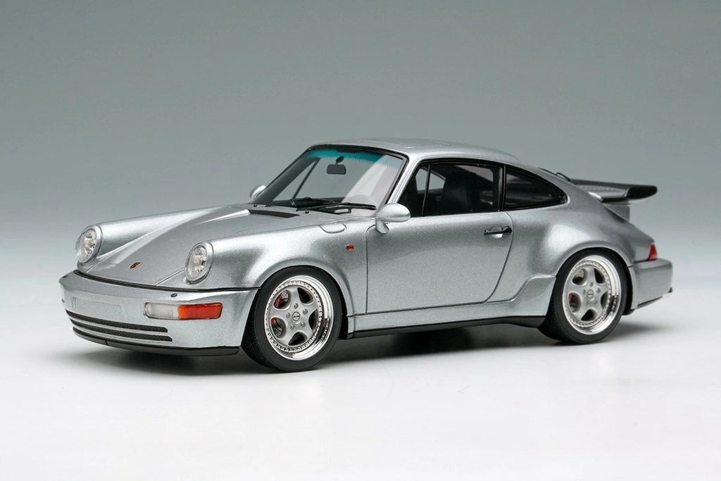 Make Up VISION VM158F 1/43 Porsche 911 964 Turbo 3.6 1993 Silver Resin