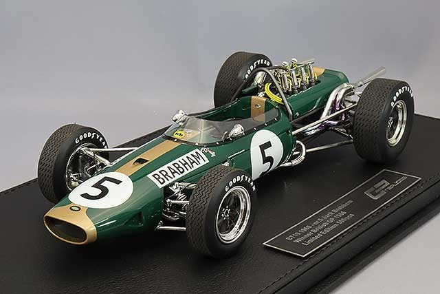 TOPMARQUES GRP116C 1/18 Brabham BT19 1966 British GP Winner #5 Resin