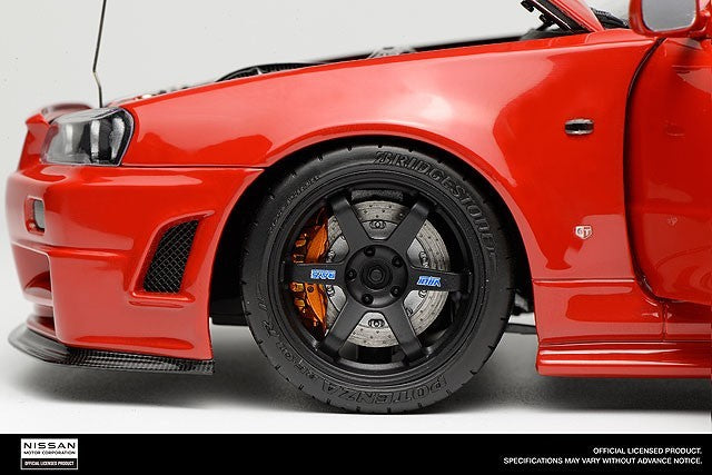 MOTORHELIX FS-M83411 1/18 Nissan Skyline GT-R R34 Active Red