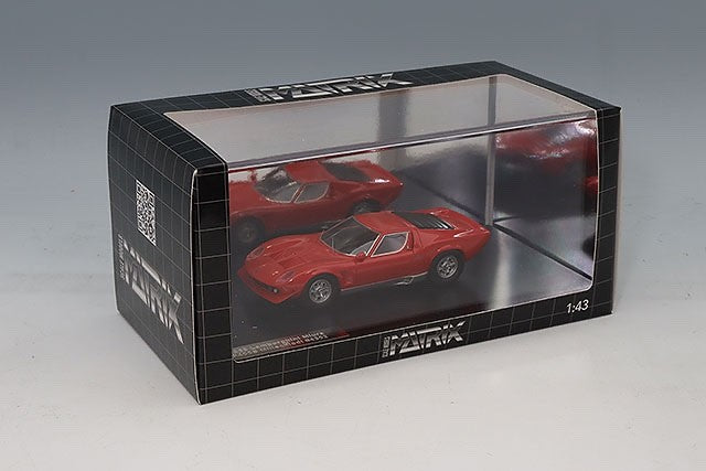 Matrix MX51207012 1/43 Lamborghini Miura P400S Millechiodi #4302 1969 Red Resin