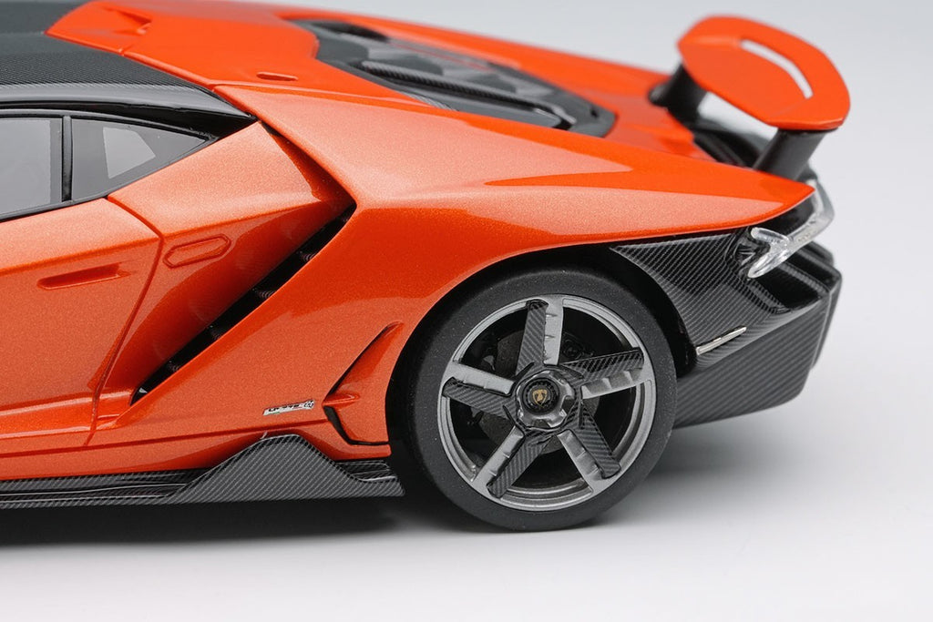 Make Up EIDOLON EM780J 1/18 Lamborghini Centenario 2016 Wing Up Arancio Argos