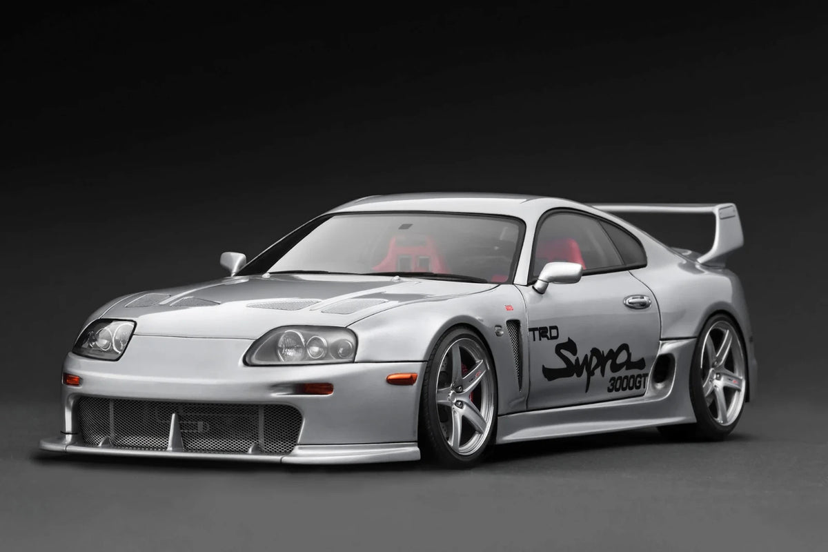 Ignition Model IG3600 1/18 Toyota Supra A80 TRD 3000GT Silver Resin