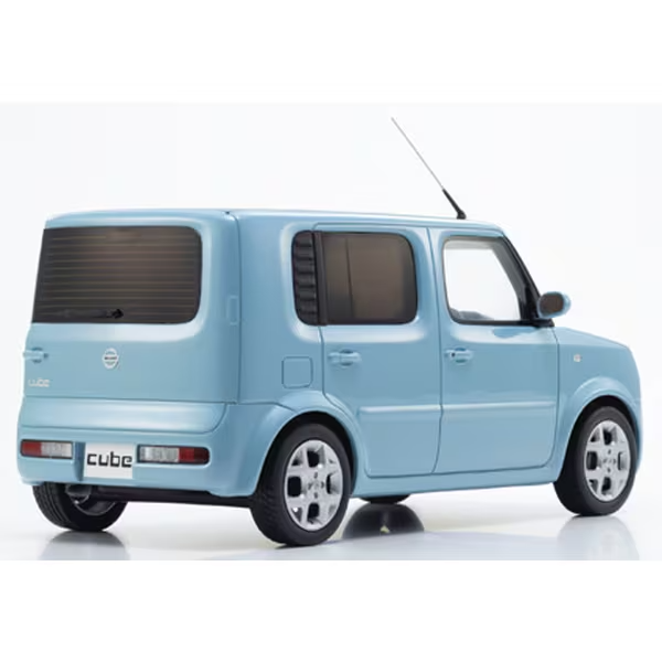 Kyosho KSR18060AB - 1/18 Nissan Cube Air Blue [Resin Cast Mini Car]