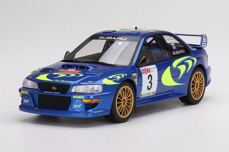 TOP SPEED TS0462 1/18 Subaru Impreza WRC97 Rally Sanremo 1997 Winner #3 Resin