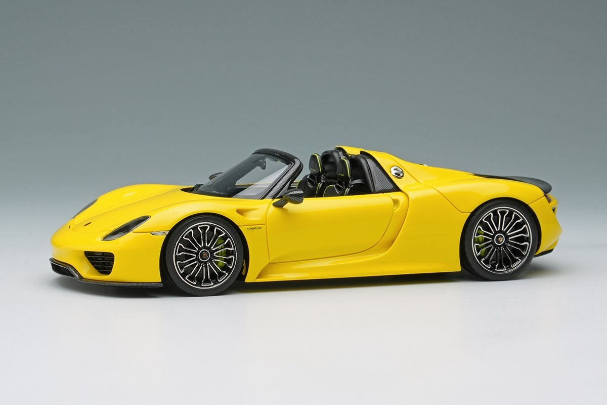 EIDOLON EM568G 1/43 Porsche 918 Spyder 2011 Yellow Resin Limited 80pcs