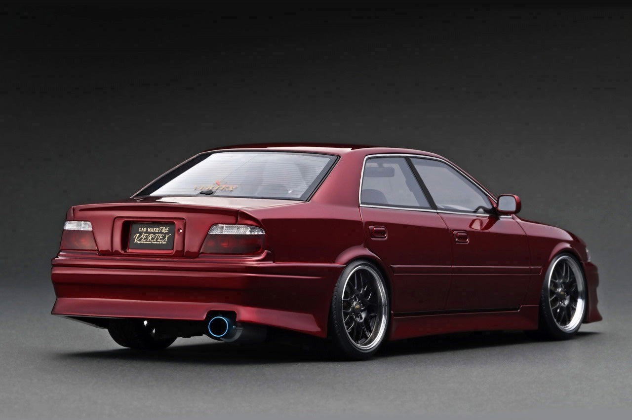 Ignition Model IG3316 1/18 Toyota Chaser JZX100 VERTEX Red BBS RG-R