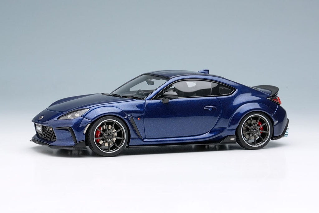 EIDOLON EM725G 1/43 Toyota TOM'S GR86 Wide Body 2022 Sapphire Blue Resin 50pcs