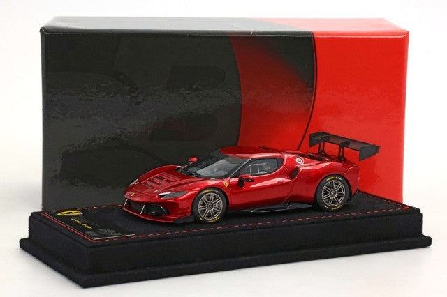 BBR BBRC293C 1/43 Ferrari 296 Challenge 2023 Rosso Fuoco Alcantara Limited 24pc