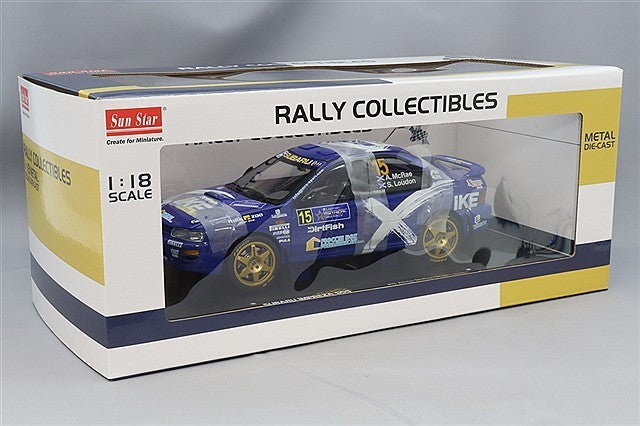 Sun Star SS5529 1/18 Subaru Impreza 555 Rally 2023 #15 Diecast