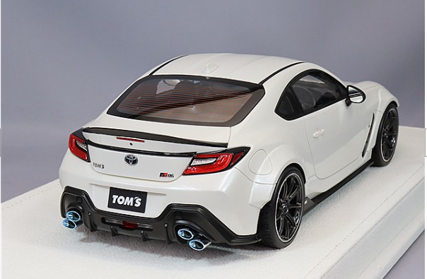 EIDOLON EML120B 1/18 TOM'S GR86 Wide Body 2022 Crystal White Pearl