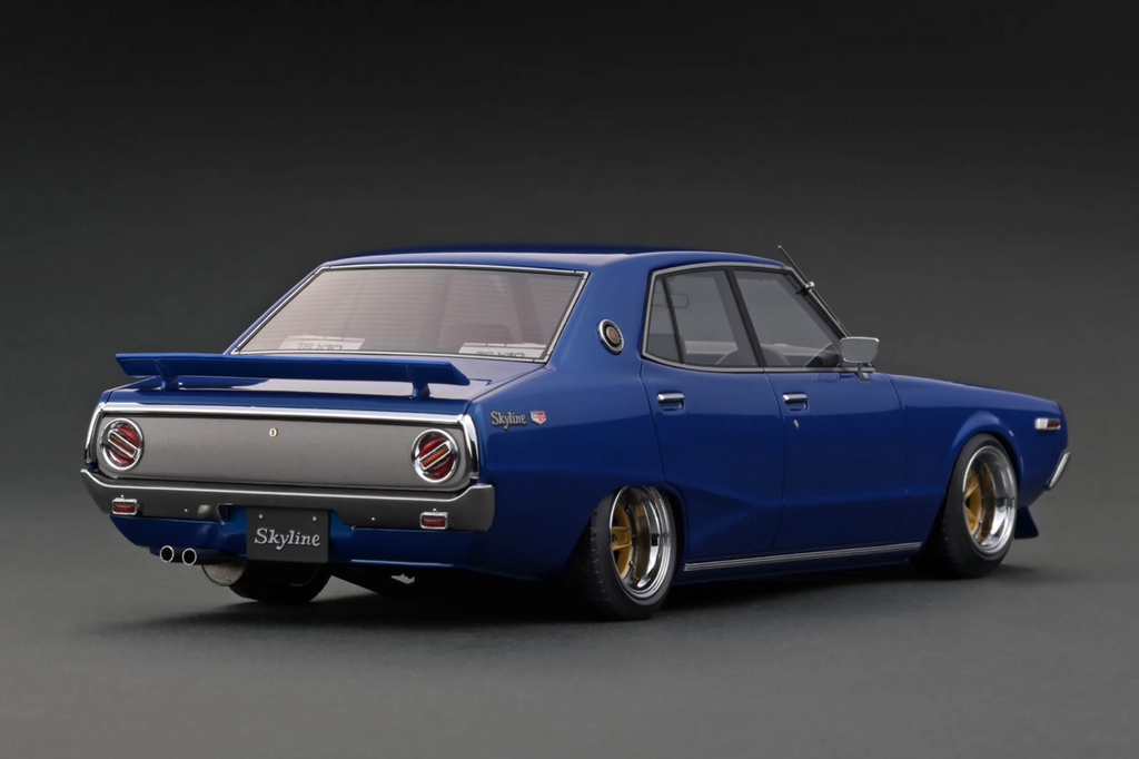 Ignition Model IG3272 1/18 Nissan Skyline Kenmeri GC110 GT-X Blue Resin