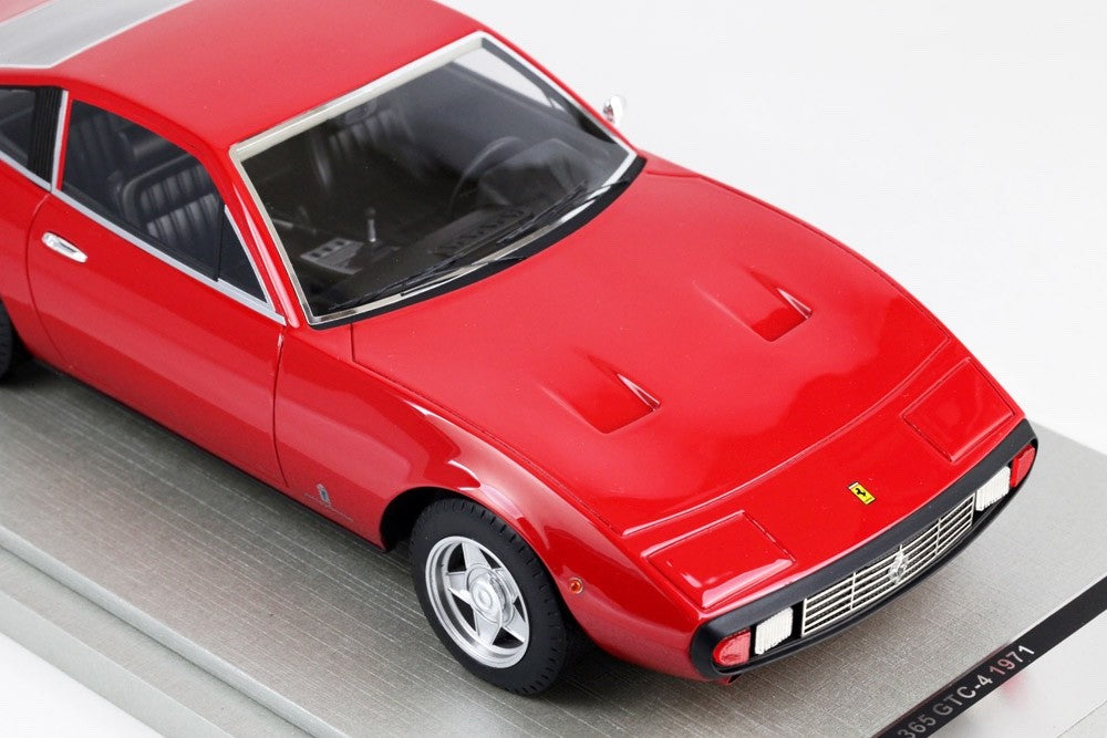 Tecno Model TM18-92A 1/18 Ferrari 365 GTC/4 1971 Rosso Corsa Black Int Resin Ltd