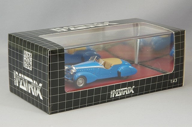 Matrix MX50205-041 1/43 Bugatti Type 57 TT Bertelli Therese 1935 Blue Resin