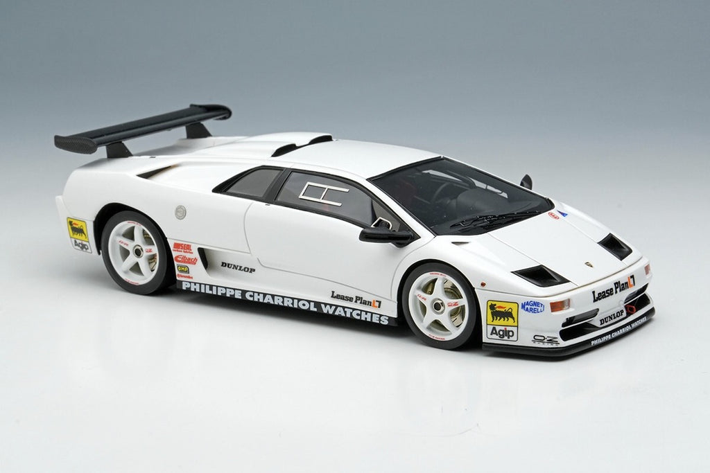EIDOLON EM785B 1/43 Lamborghini Diablo SVR Racing 1996 White White Wheels Resin