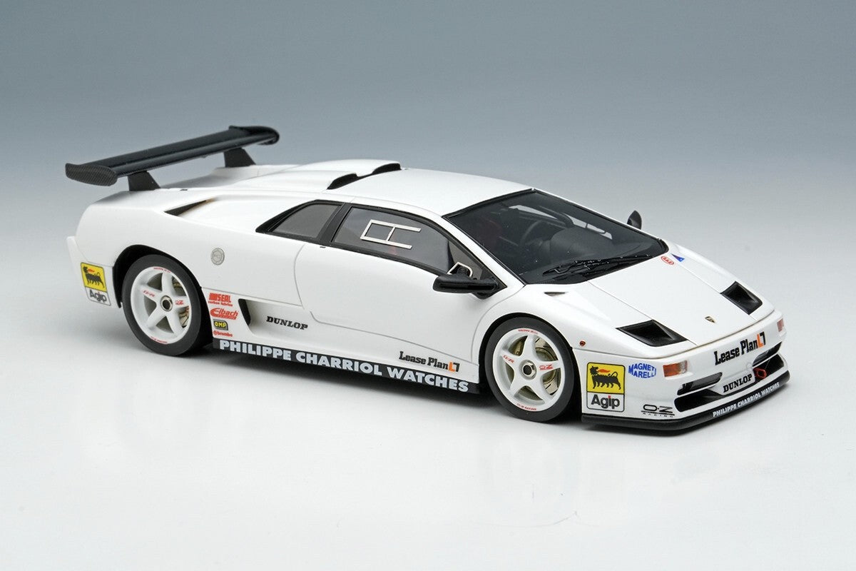 EIDOLON EM785B 1/43 Lamborghini Diablo SVR Racing 1996 White White Wheels Resin
