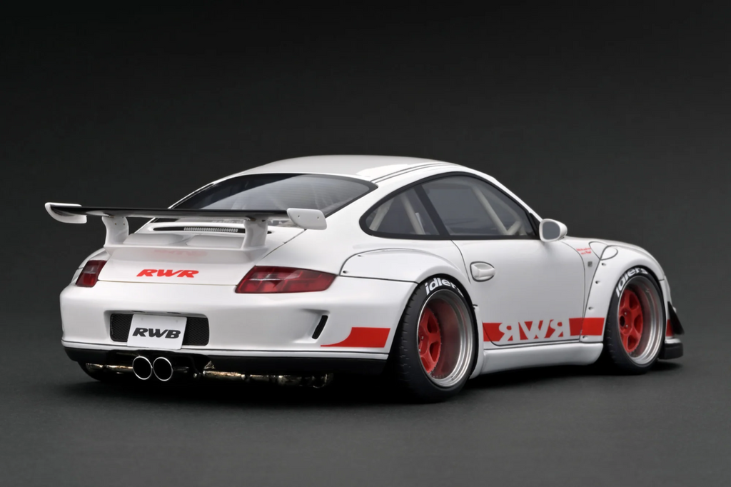 Ignition Model IG3254 1/18 RWB Porsche 911 997 GT3 Rauh-Welt White Resin