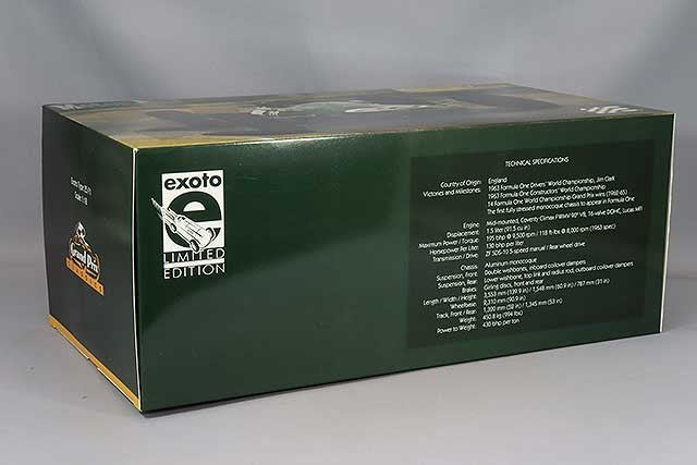 EXOTO GPC97252 1/18 Lotus 25 1963 French GP Winner No.18