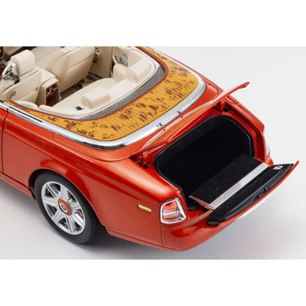 KYOSHO KS08871P 1/18 Rolls-Royce Phantom Drophead Coupé Orange Die-Cast Model