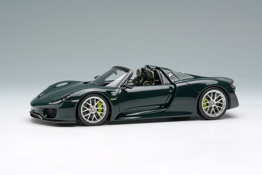Make Up EIDOLON EM569H 1/43 Porsche 918 Spyder Weissach 2011 Brewster Green