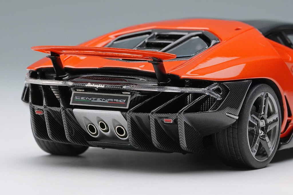 Make Up EIDOLON EM780J 1/18 Lamborghini Centenario 2016 Wing Up Arancio Argos