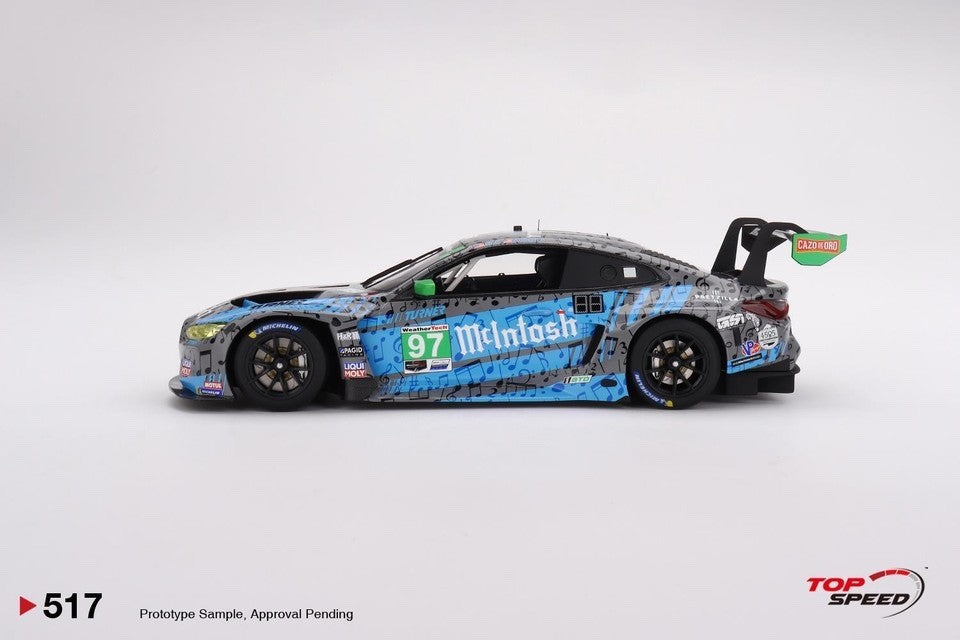 TopSpeed TS0517 1:18 BMW M4 GT3 #97 Turner IMSA 2023 Laguna Seca GTD P2 Resin