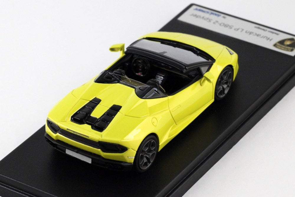 Looksmart LS464A 1/43 Lamborghini Huracan LP580-2 Spyder Giallo Tenerife Resin
