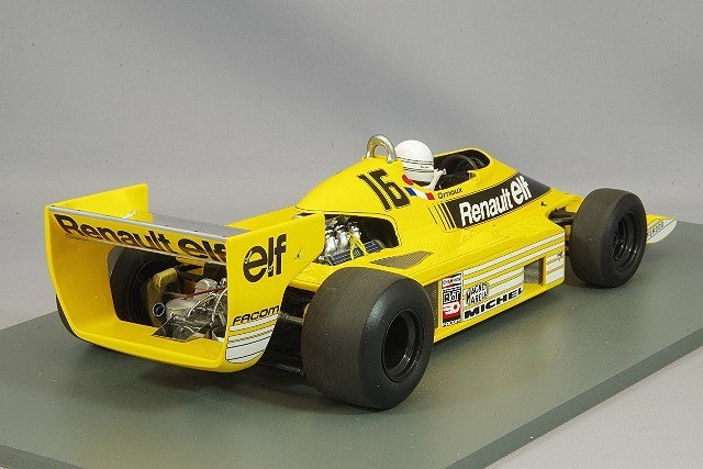 Spark S18S502 1/18 Renault RS01 1979 Belgian GP #16 Arnoux
