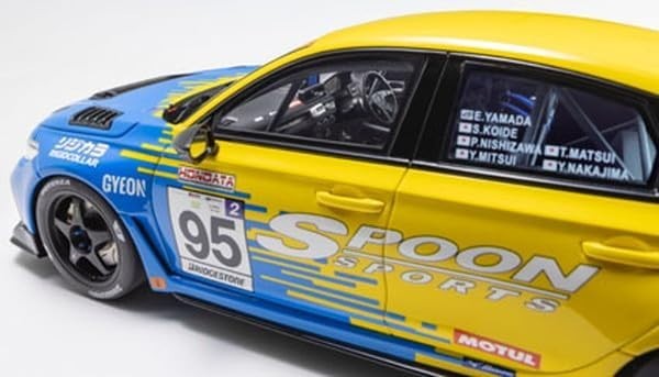 Kyosho KSR18067Y 1/18 Honda Civic FL5 Spoon No.95 Resin