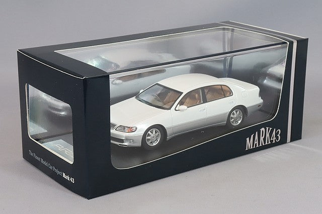 MARK43 PM43152AWT 1/43 Toyota Aristo 3.0V JZS147 White Pearl Mica Resin
