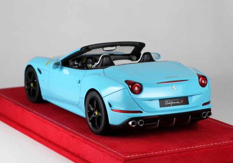 MR Collection FE13AB 1/18 Ferrari California T 2014 Baby Blue Open Roof Ltd 15pc