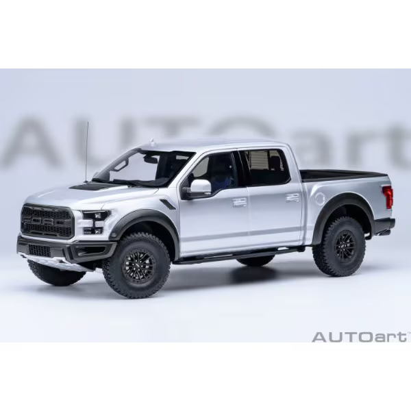AUTOart 72950 1/18 Ford F-150 Raptor SuperCrew 2019 Silver Diecast