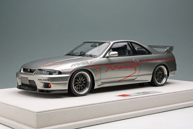 EIDOLON EML179A 1/18 Mine's Skyline GT-R(BCNR33) Sonic Silver Limited 120pcs