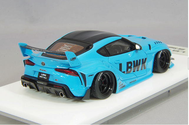 Make Up EIDOLON LB013B 1/43 LB-WORKS GR Supra Light Blue Pearl 6-Spoke Wheels