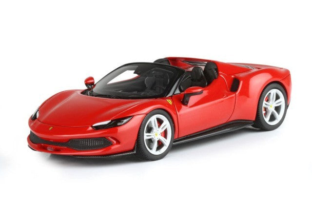 BBR BBRC268D 1/43 Ferrari 296 GTS Rosso Corsa Silver Wheels Limited 200pcs