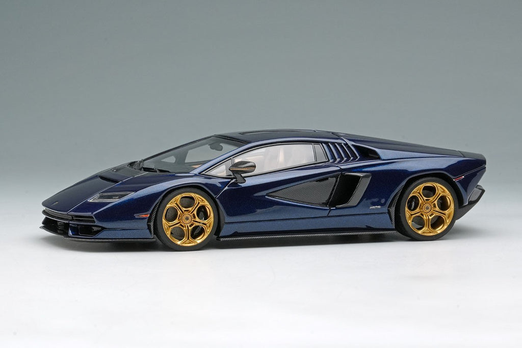 Make Up EIDOLON EM740I 1/43 Lamborghini Countach LPI 800-4 2022 Blue Resin