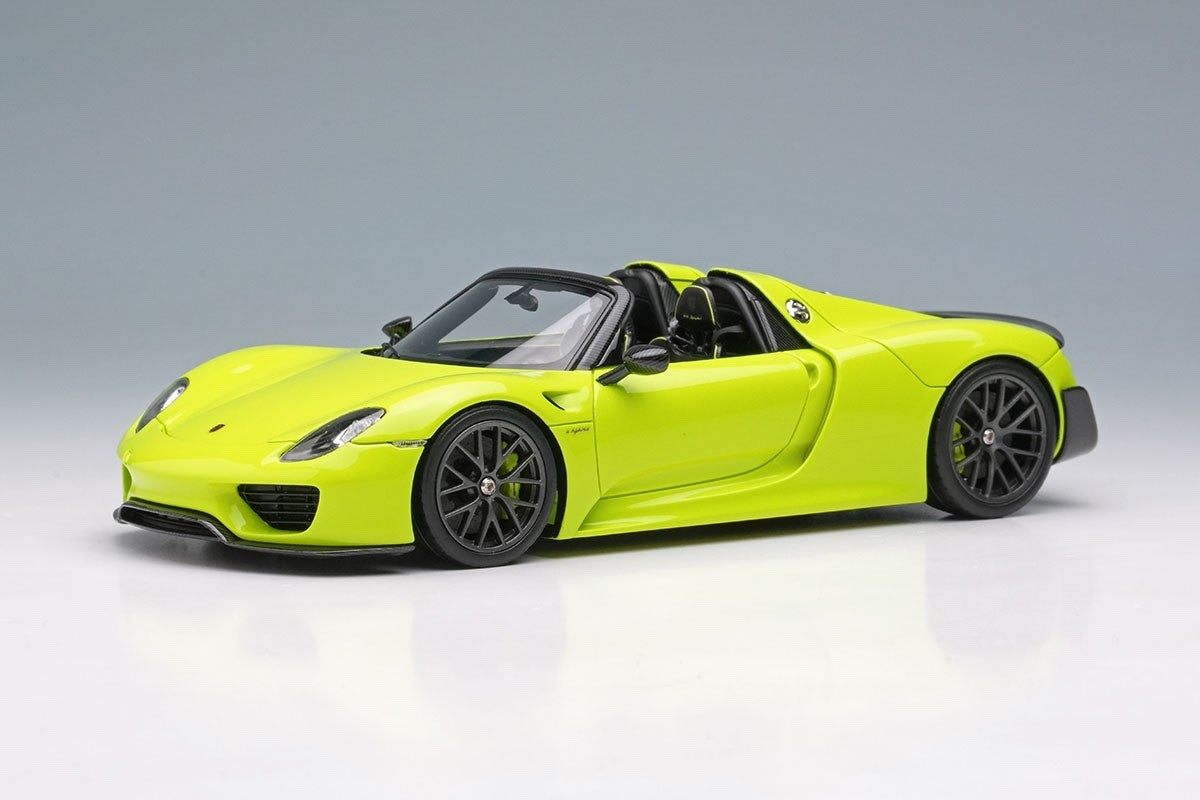 EIDOLON EM569D 1/43 Porsche 918 Spyder Weissach Package 2011 Acid Green Limited